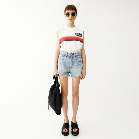 Moussy Light Blue Jean Shorts - Picture 1 of 9